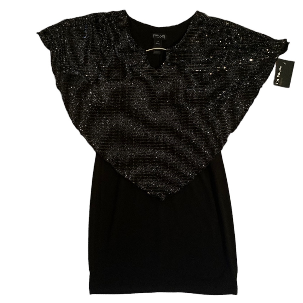 NWT Size 6 Enfocus Studio Black Dress